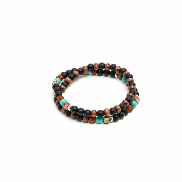 Bracciale due giri sfere