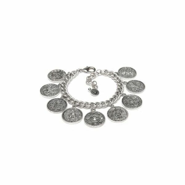Bracciale catena pendenti monete