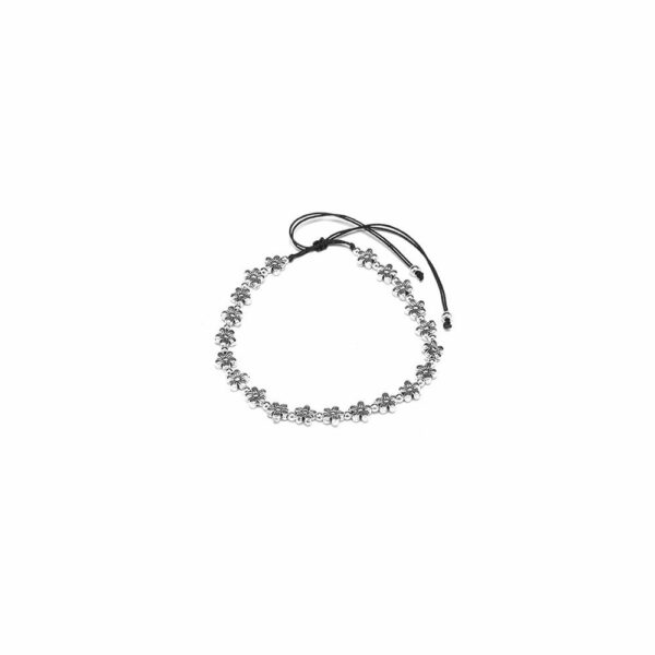 Bracciale regolabile fiore