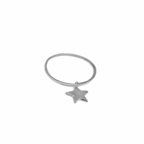 Bracciale ciondolo stella fina