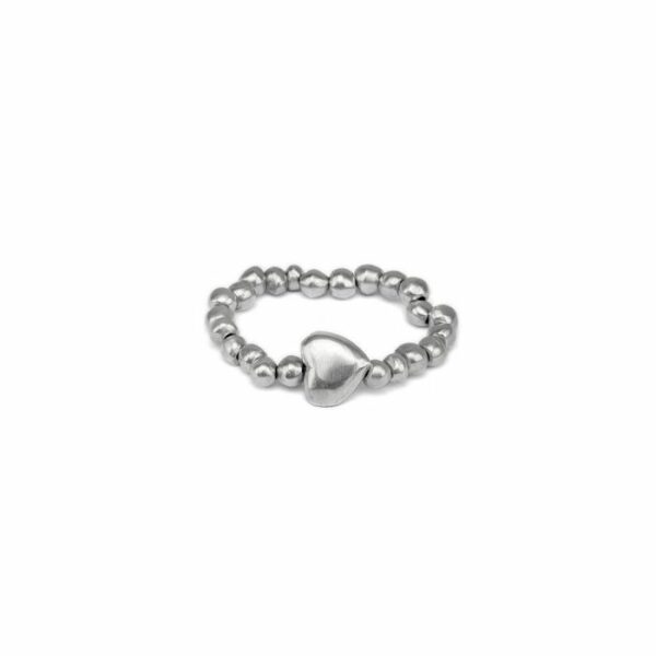Bracciale elastico sfere e cuore